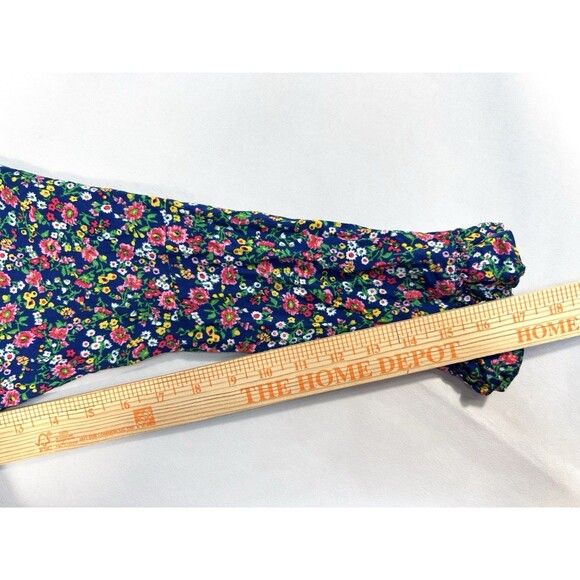 Polo Ralph Lauren Romper Floral Bell Sleeve Ruffle Size Small Festival - Picture 9 of 10